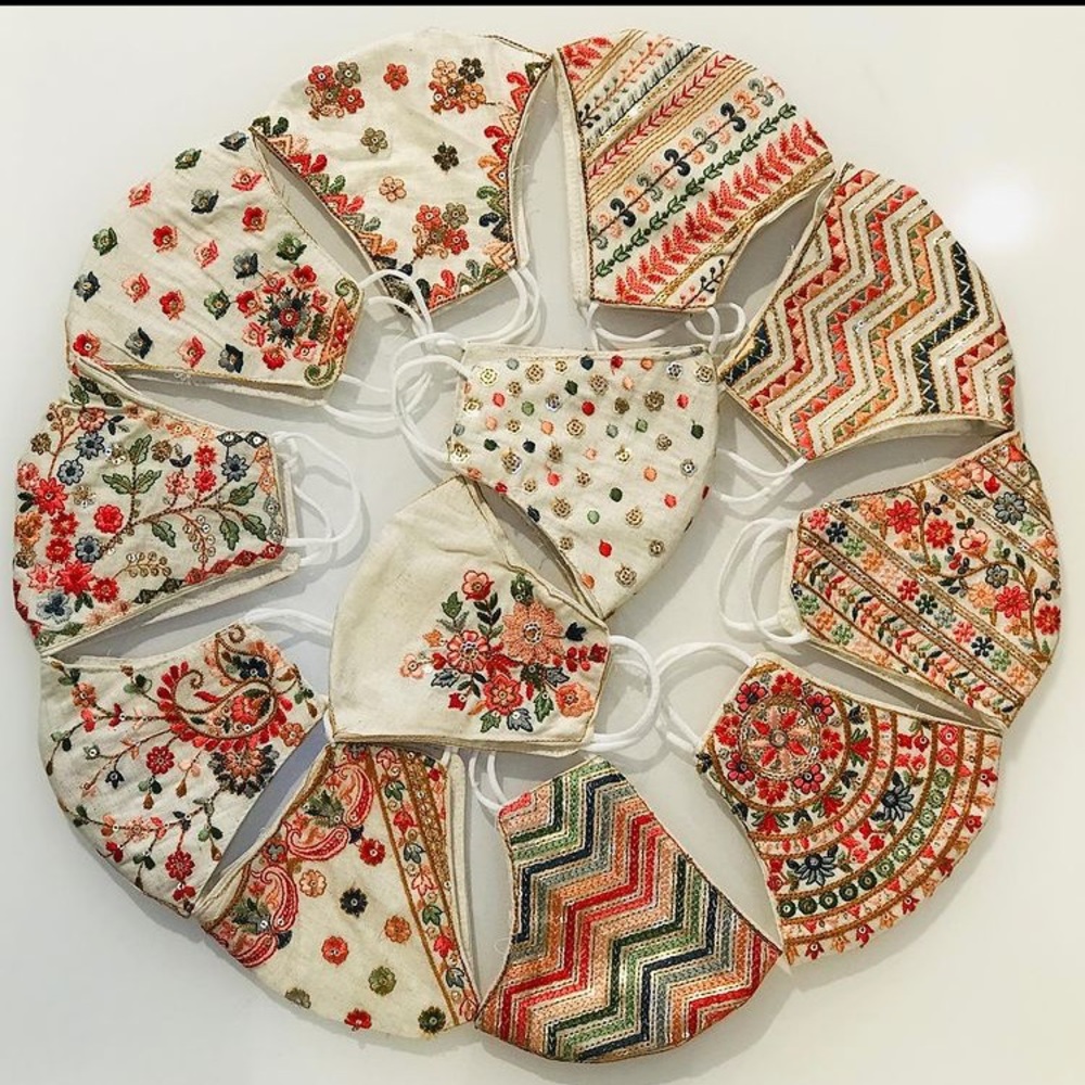 Embroidery Face Masks